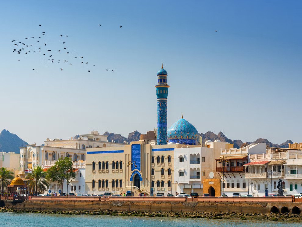 Muscat mosque and waterfront